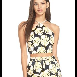 *NWT* Missguided Leaf Print Top US SZ 8